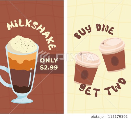 Delicious Beverage Promotion Vector Ads 113179591