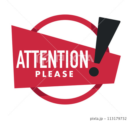 Attention Please Triangle Sign vector 113179732