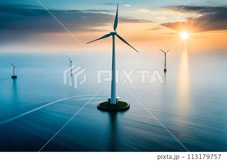 Green energy concept. 113179757