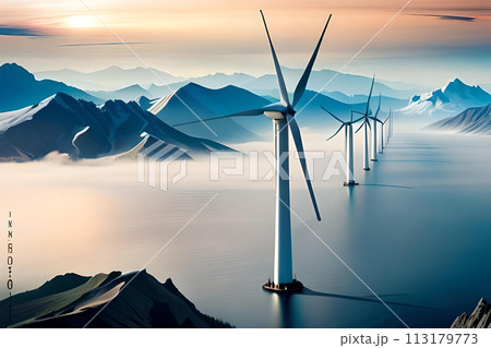 Green energy concept. 113179773