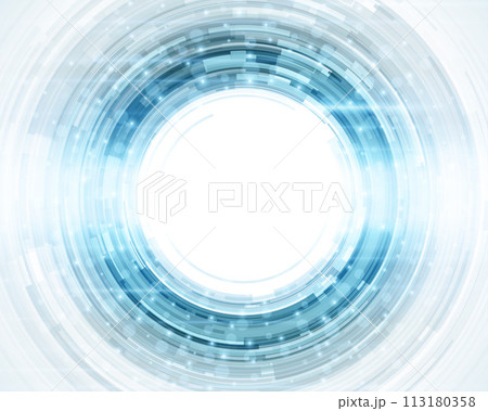 Futuristic Blue Tech Portal Design 113180358