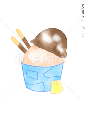 かわいいダブルアイス 113180729