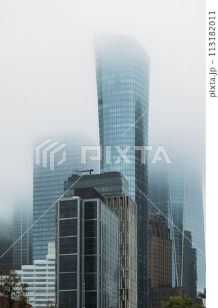 Misty Silhouettes of Skyscrapers in New York's Skyline 113182011