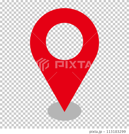 Map pin with shadow 113183299