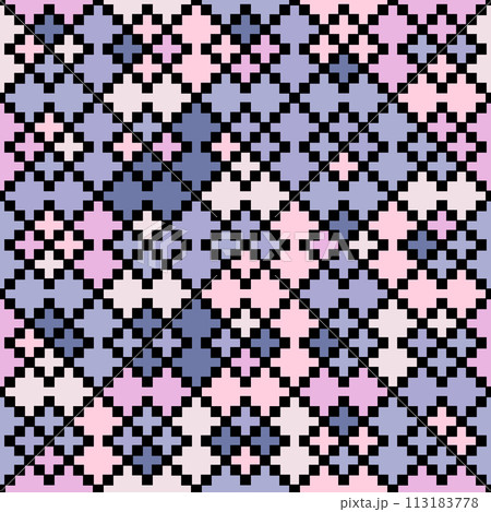 Seamless colored geometric pattern. Background for design and creativity, textures, covers, packaging, interior, prints and creative ideas 113183778