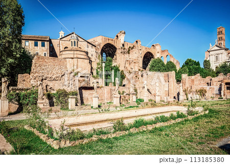 Roman Forum. Ancient, beautiful, incredible Rome. Roman Forum. Ancient, beautiful, incredible Rome. 113185380