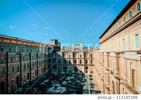 Vatican Galleries. Ancient, beautiful, incredible Rome, where every place is filled with history. 113185399