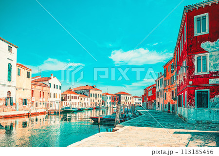 Murano island -place near Venice. Murano island -place near Venice. 113185456