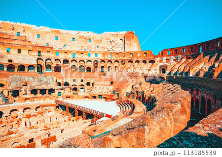 Coliseum. Ancient, beautiful, incredible Rome. 113185539