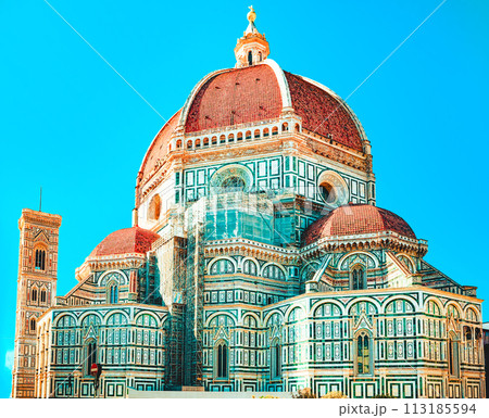 Duomo of Florence. Beautiful Italian Florence. 113185594