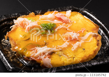 ふんわり玉子のかにかま玉あんかけ 113185742