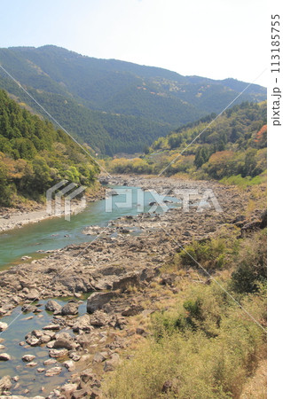 徳島県 那賀川の風景 徳島県 那賀川の風景 113185755