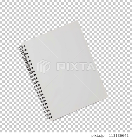 notebook on white background 113186641