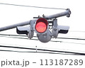 赤点滅 信号機 113187289