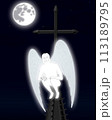 Angel of sorrow on top of cathedral 113189795