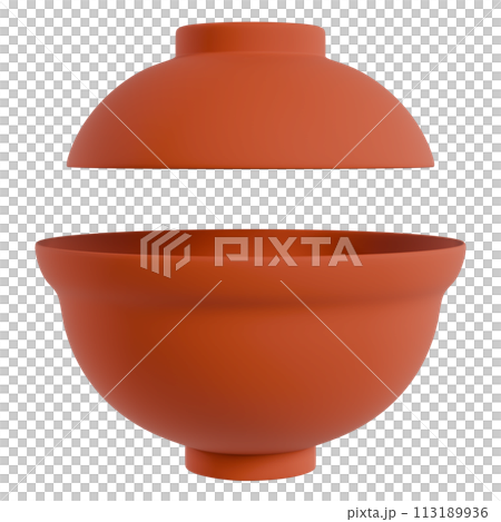 飯碗,碗,切口,用於合成,3D渲染 飯碗,碗,切口,用於合成,3D渲染 113189936