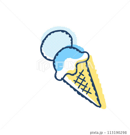 ダブルのアイスクリーム 113190298