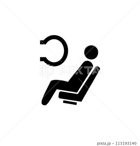 Airbag Flat Vector Icon Airbag Flat Vector Icon 113193140