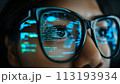 Person Wearing Glasses Close-Up 113193934