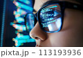 Person Wearing Glasses Close-Up 113193936