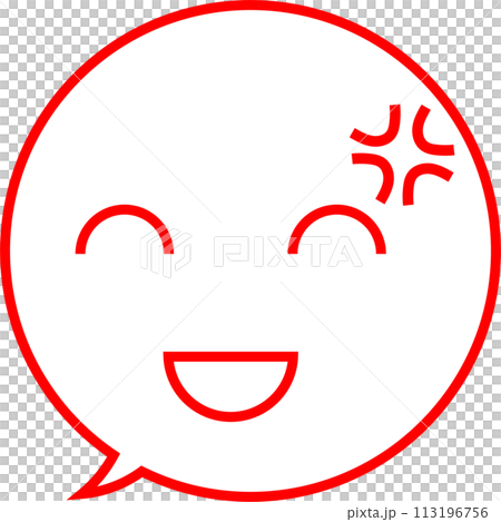 Emotional expression "Irritated speech bubble" 113196756