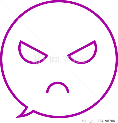 感情表現「怒りのマークの吹き出し」 感情表現「怒りのマークの吹き出し」 113196760