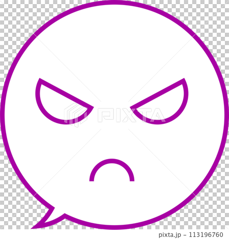 感情表現「怒りのマークの吹き出し」 感情表現「怒りのマークの吹き出し」 113196760