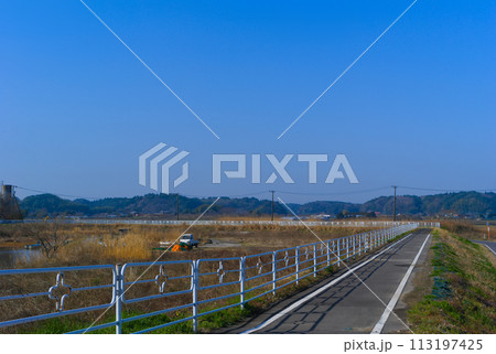 千葉県印西市印旛沼サイクリングロード2024年3月 113197425