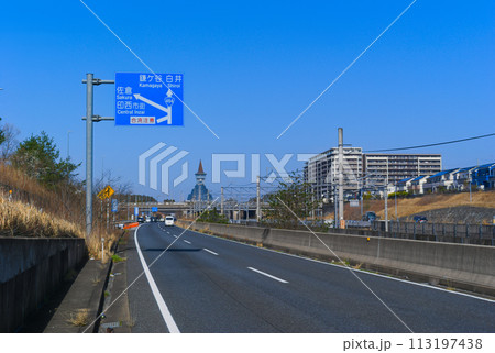 千葉県印西市国道464号線沿線2024年3月 113197438