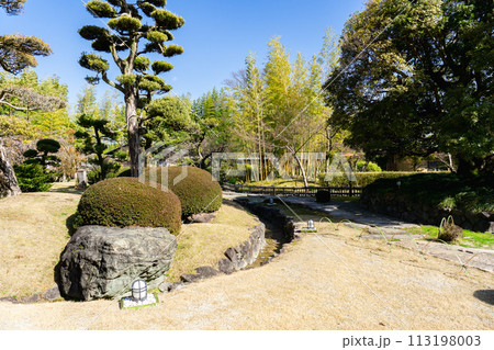 京都府八幡市八幡女郎花の市立松花堂庭園 園内風景 京都府八幡市八幡女郎花の市立松花堂庭園 園内風景 113198003