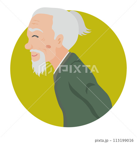 江戸時代の町人　老人男性 113199016