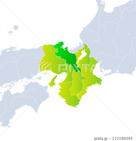 京都府地図と近畿地方 113199393