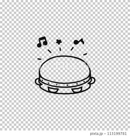 手鼓/線描 113199781