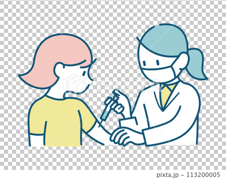 接受女醫師疫苗接種的婦女 接受女醫師疫苗接種的婦女 113200005