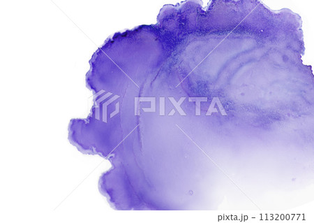 鮮やかな水彩画 アルコールインク 幻想的 113200771