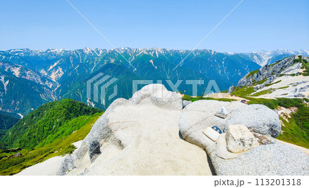 夏の燕岳登山（燕岳山頂） 113201318