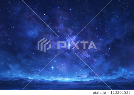 宇宙の静寂に咲く星々の輝き：幻夜を彩る光のアンサンブル AI生成 52 113201523