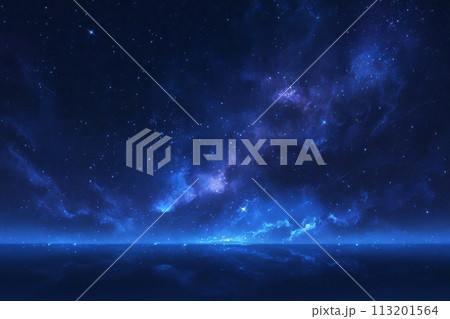宇宙の静寂に咲く星々の輝き：幻夜を彩る光のアンサンブル AI生成 88 113201564