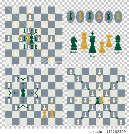 西洋棋/西洋棋規則/如何移動棋子 西洋棋/西洋棋規則/如何移動棋子 113202509