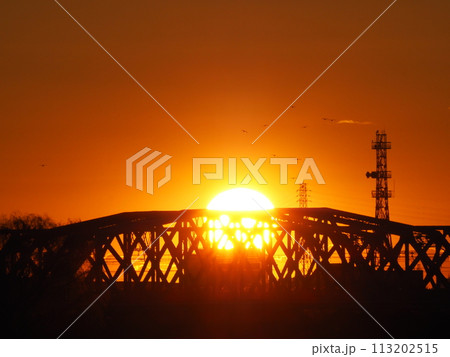 埼玉県川口市の2024年の初日の出 113202515