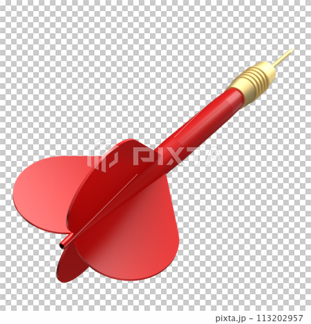 The red dart for sport game or Business concept 3d rendering. 113202957
