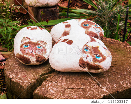別府地獄めぐりの一つで、アニメ鬼滅の刃の聖地としても有名なかまど地獄にある猫の石絵 別府地獄めぐりの一つで、アニメ鬼滅の刃の聖地としても有名なかまど地獄にある猫の石絵 113203517