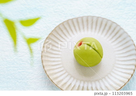 季節の和菓子「青梅」 季節の和菓子「青梅」 113203965