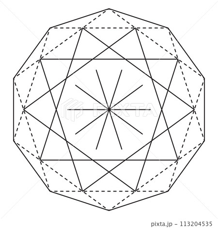 Sacred geometry vector design element. Sacred geometry vector design element. 113204535