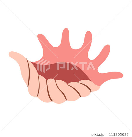 Arthritic Spider Conch Seashell Hand drawn. Cartoon style flat illustration seashell isolated on white background. Arthritic Spider Conch Seashell Hand drawn. Cartoon style flat illustration seashell isolated on white background. 113205025