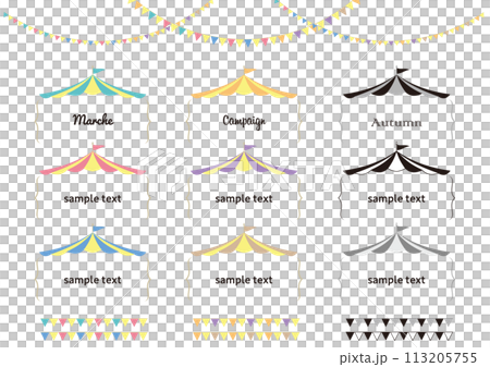 Event title frame tent 113205755