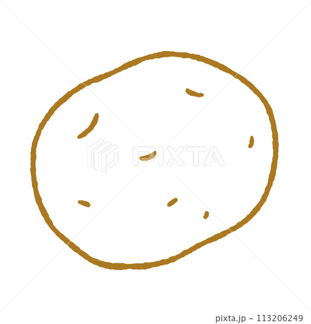 シンプルなジャガイモのイラスト 113206249