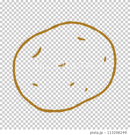 シンプルなジャガイモのイラスト 113206249