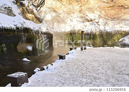 厳冬の白糸の滝(軽井沢町) 厳冬の白糸の滝(軽井沢町) 113206958