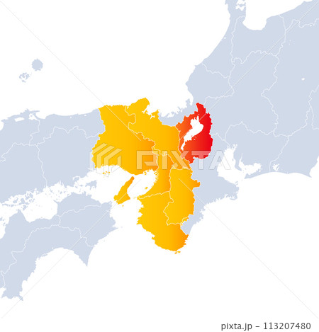 滋賀県地図と関西地方 113207480